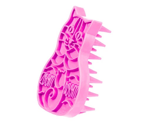 Silicone Cat Shaped Brush for Pets - Rose Pink